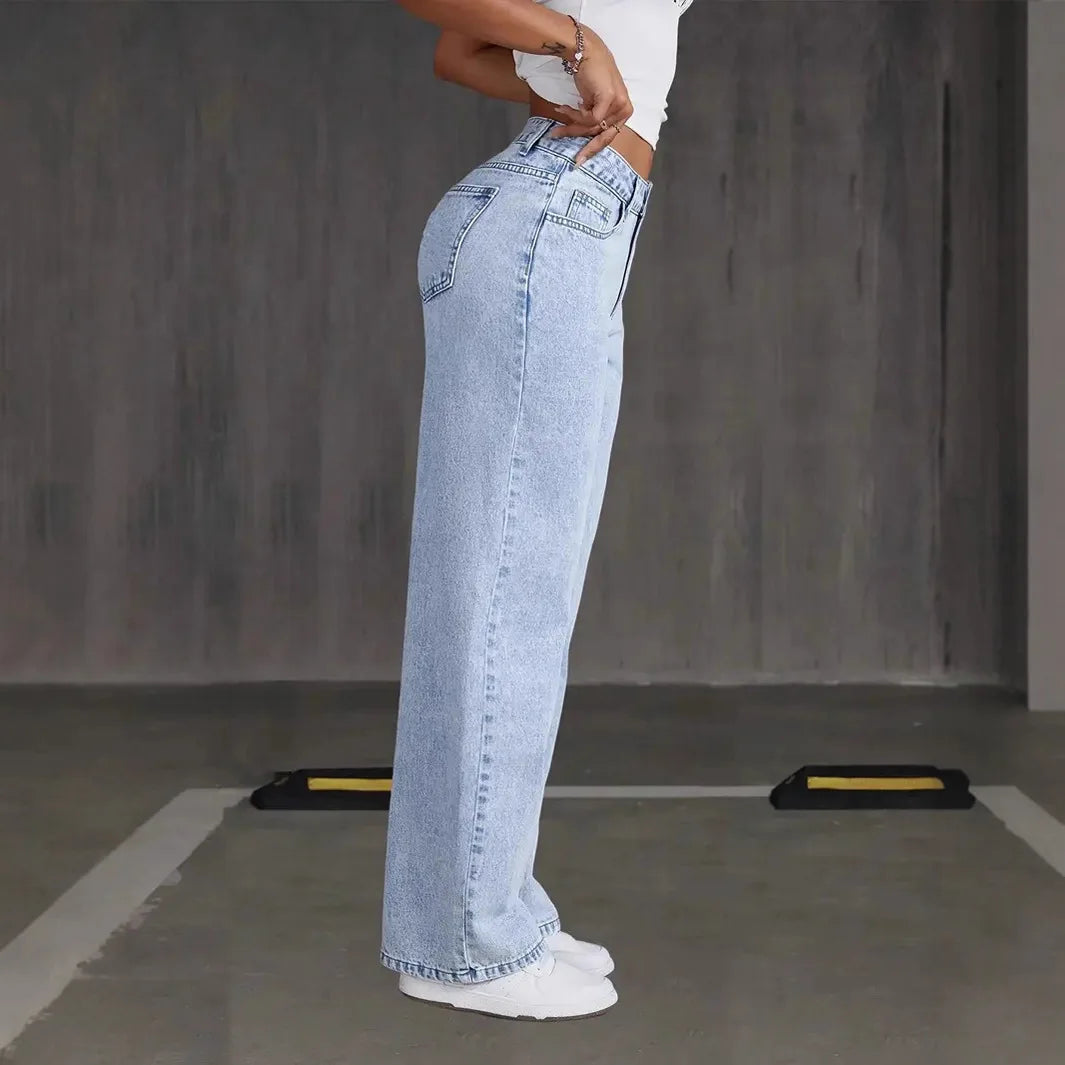 Women's Denim Pants — Stylish, Simple, Slim Waist & Versatile