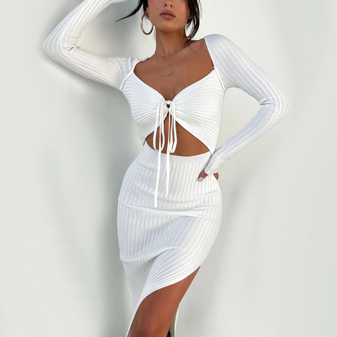 Women's Fashion Dress 👗 Tight Fitting Long Sleeved Elegant Party/Nightclub Clothing