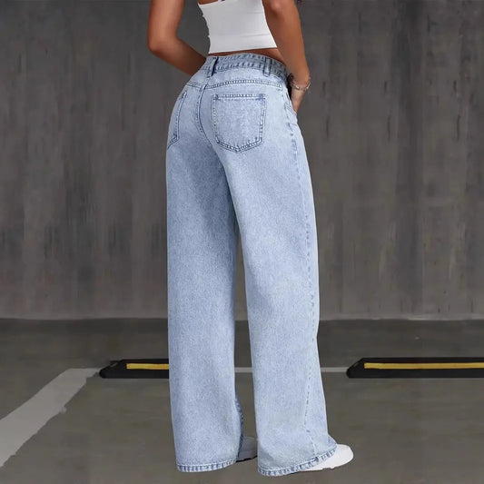 Women's Denim Pants — Stylish, Simple, Slim Waist & Versatile